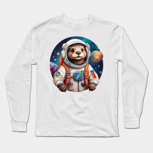 Otter astronaut Long Sleeve T-Shirt